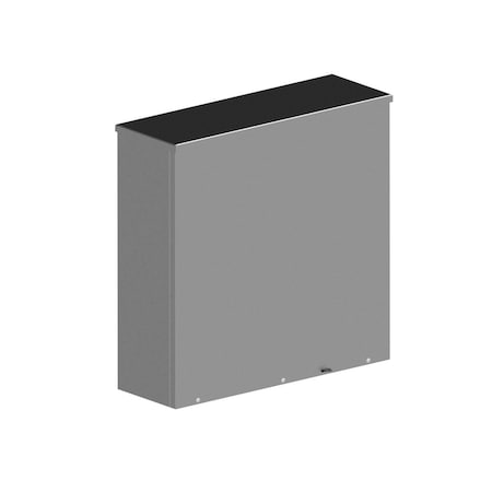 Wiegmann Padlockable Hasp Electrical Enclosures, 18 in H, 4 in D, 18 in W, 3R, Carbon Steel RSC181804G